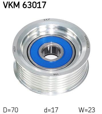 Galet enrouleur de courroie d'accessoire SKF ref. VKM 63017